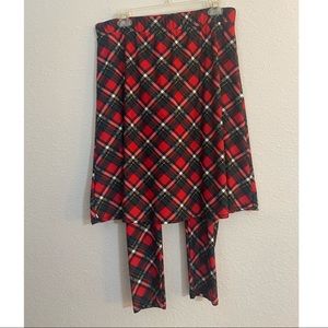 Plaid SWEET LEMON THYME athletic skirt